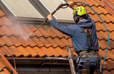 Démoussage et hydrofuge de toiture à Lesges